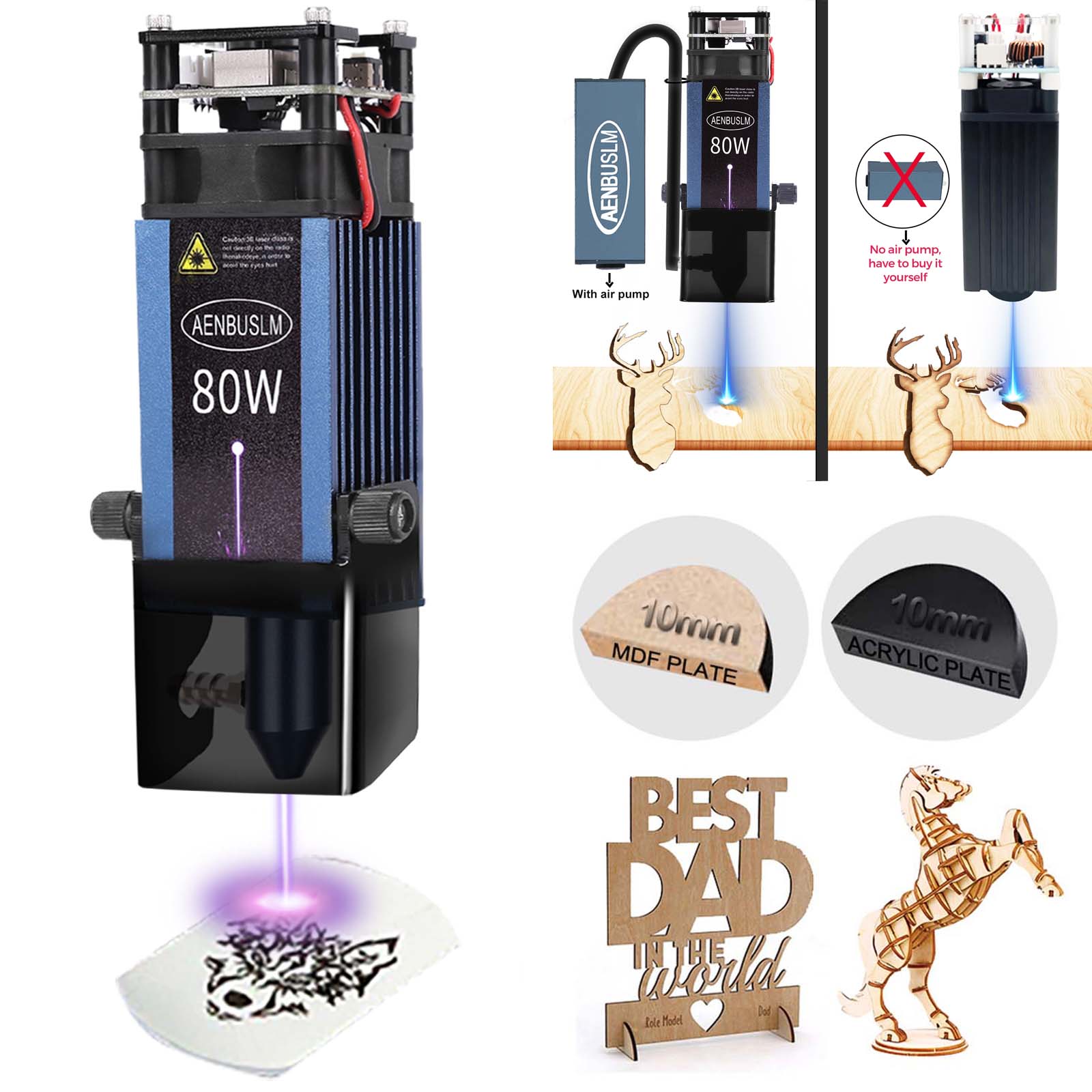 Industrial Laser Blasting - AENBUSLM 40 واط 80 واط وحدة