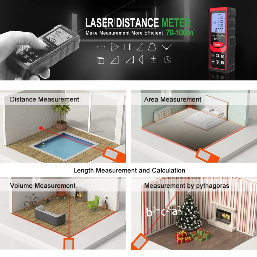 Noyafa-NF-271 ليزر مسافة متر ، - مراجعة Industrial Laser Rangefinder وسعره
