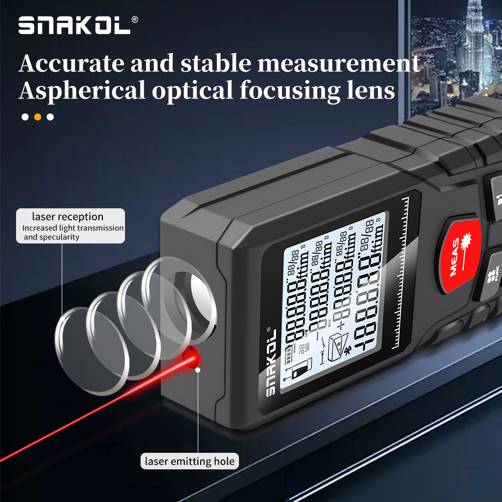 Snakol مسافة الليزر 50 متر/100 - مراجعة Industrial Laser Rangefinder وسعره