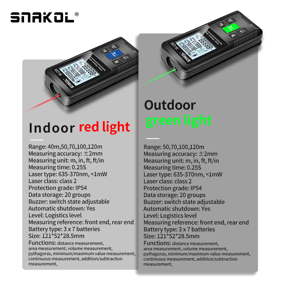 Snakol مقياس مسافات الليزر 40  - مراجعة Industrial Laser Rangefinder وسعره