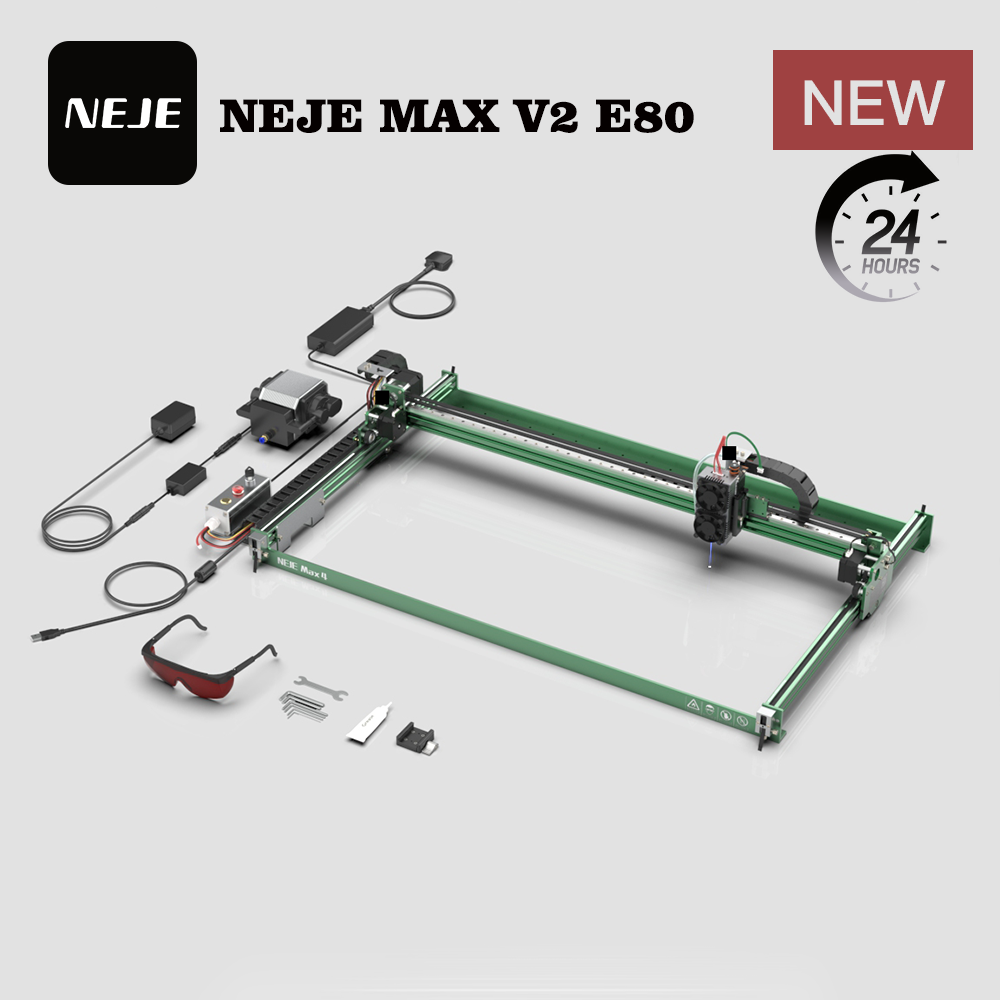ماكينة النقش بالليزر NEJE MAX  - مراجعة Industrial Laser Engraver For Metal وسعره
