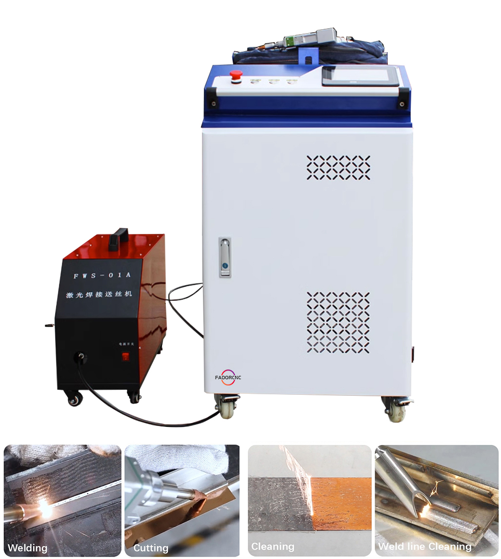 آلة تنظيف بالليزر الليفي 4 في  - مراجعة Handheld Laser Welding Machine وسعره
