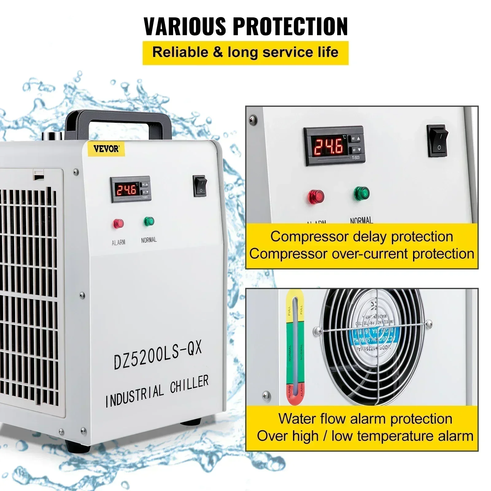 SIHAO CNC مبرد المياه الصناعية - مراجعة Laser Chiller Water Cooler وسعره